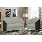 Poltrona Decorativa 71cm Dolar Pu Preto | Bouclé Suave Fendi